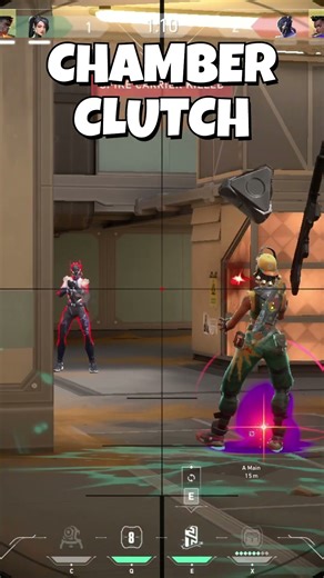 INSANE Chamber Clutch with OP — One Shot Domination! 🎯🔥 #valorant #valorantclips #ytshorts #gaming