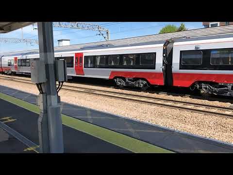 Greater Anglia class 745 on test run through Colchester station