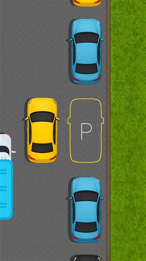 Parallel Reverse Parking Made Easy | Top View Guide 🚗