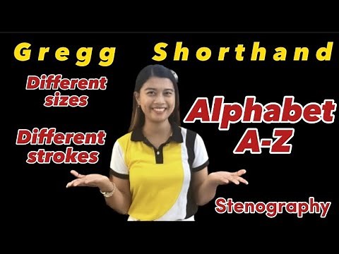 Gregg Shorthand ALPHABET A-Z: Part 1 #stenography #greggshorthand #india