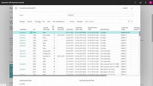 How to set the fields and setting when Calculating the Plan in the Planning Worksheet