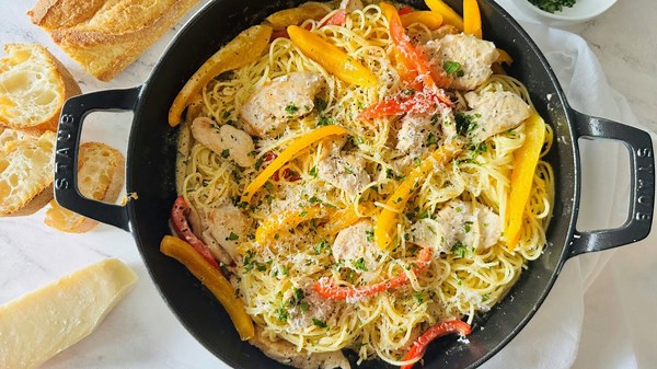 The Closest You'll Get To Olive Garden's Chicken Scampi Without Leaving Home