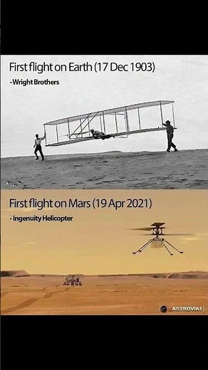 From Kitty Hawk to Mars: 118 Years from First Flight to Another World 🚀🌍✈️ #world