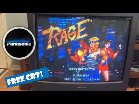 Great Panasonic CRT (M-Tube) Pickup | Retro Gaming Gem TV Overview