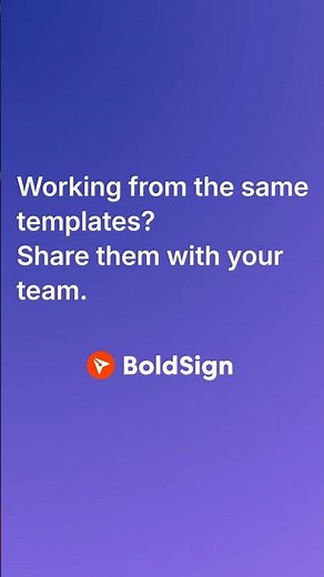 Working from the same templates? Share them with your team