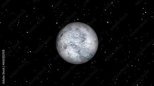 Ceres planet rotation and animation with glob sphere and science