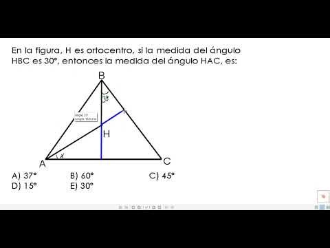 Geometry - Solving exercises - Triangles - In the figure, H is the orthocenter, if the measure of...
