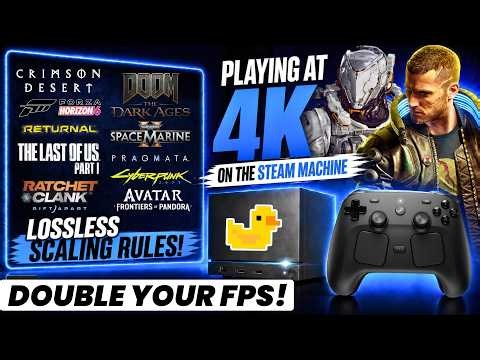 Steam Machine: Testing 11 Demanding Games at 4K w/ Lossless Scaling!