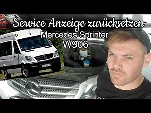 How do you reset the Service light on the Mercedes Sprinter?