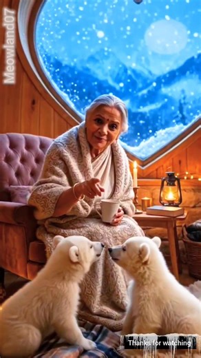 Grandma build a stone home for baby bear// #funny #viral #shorts