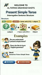 present simple tense #sentencestructure#interrogative_sentence