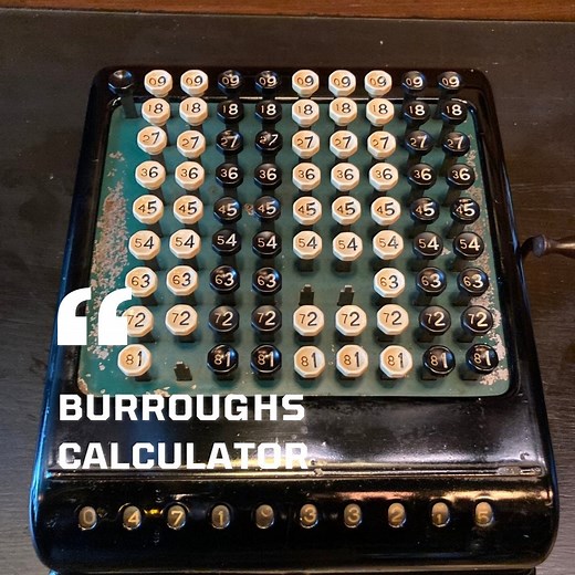 Antique Burroughs Adding Machine/calculator Model 5 - Etsy