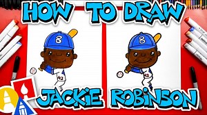 How To Draw Jackie Robinson For Kids