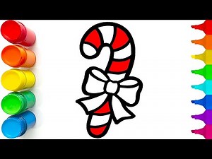How To Draw A Candy Cane | Step by Step