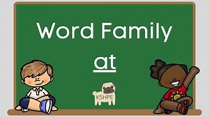 Word Family At, Video and Slides, Phonics, Phonograms, Reading