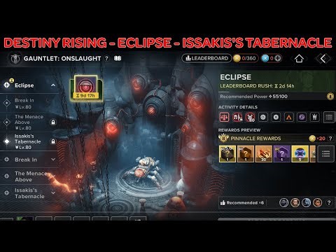Destiny Rising - Gauntlet Onslaught - Eclipse - Issakis's Tabernacle - Walkthrough Mechanics.
