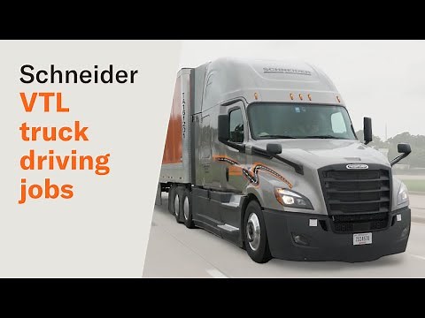 Schneider VTL truck driving jobs