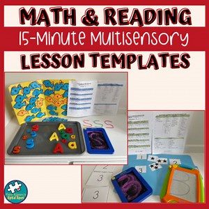 15-Minute Multisensory Math and Reading Lesson Templates for RTI & SpEd