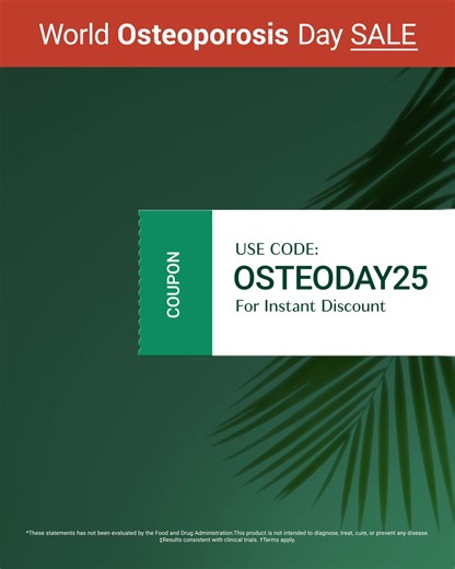 🚨Use code OSTEODAY25 to get up to 20% OFF† 🚨 Offer ends 11:59 p.m. on 31 October 2025 === “There was an 8% improvement in my spine and a 16% improvement in my hips. My doctor was very pleased**.” Linda Zarnowski East Brunswick, New Jersey 🇺🇸 === Fact ⇒ AlgaeCal is the ONLY calcium supplement that’s clinically supported to INCREASE bone density*. So… You can take all the “calcium supplements” you want. You can follow the daily recommended dose. You can spend years choking down those giant cha