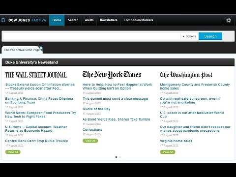 Using Factiva (2023)