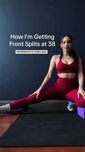 📍SAVE for later! Front Splits Routine (intermediate) 🔥 Join the waitlist for The Splits Project for full follow along routines ⚡️ #stretchingforflexibility #howtodothesplits