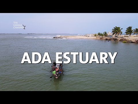 The VOLTA RIVER meets The ATLANTIC OCEAN at Ada