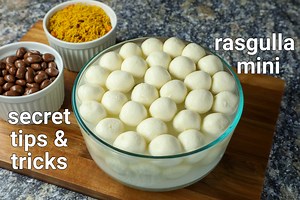 mini rasgulla recipe | bengali chenna rasbari | angoor rasgulla