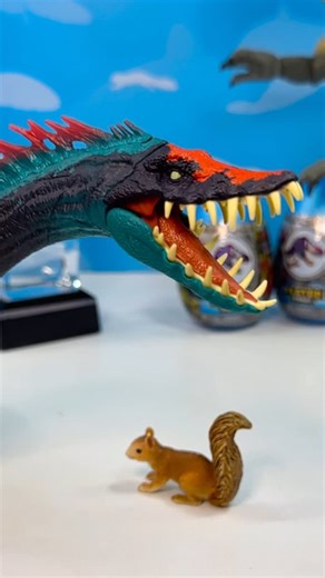 Squirrel Stampede | Jurassic World Chaos Theory Styxosaurus in midnight black. With bobbing head, opening mouth, wiggling legs, Control the Attack. Just keep... | Instagram