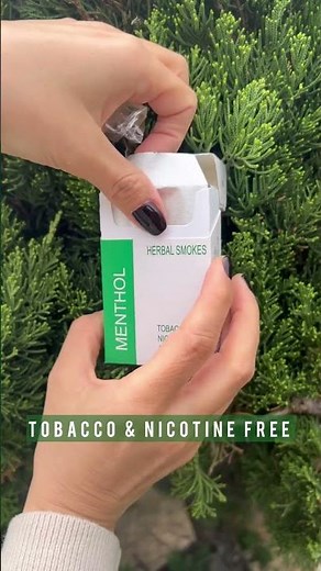 Menthol Herbal Cigarettes To Quit Smoking | #mint #Honeyrose #herbalsmokes #fakecigarettes #shorts