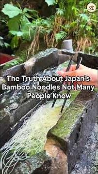 The truth about Japanese bamboo noodles 🎋