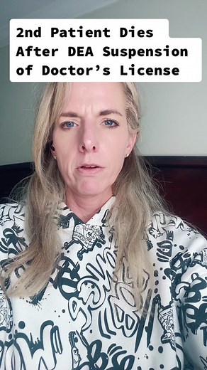 2nd Patient Dies After DEA Suspension of Doctor’s License #dea #doctor #opioids #cpps #fyp #patient #death #medical