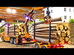 Rc Truck Scania SUPER in Motion - Scania Timber Truck CRANE - Modellbau Wels