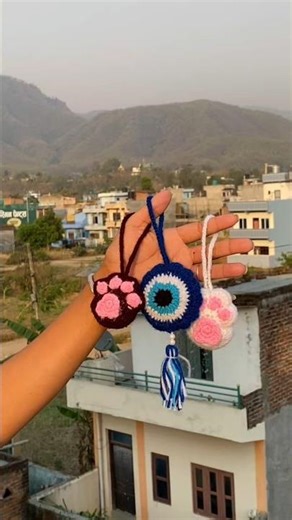 Key chain 🐾 #crochet #diy #shorts #viral #handmade