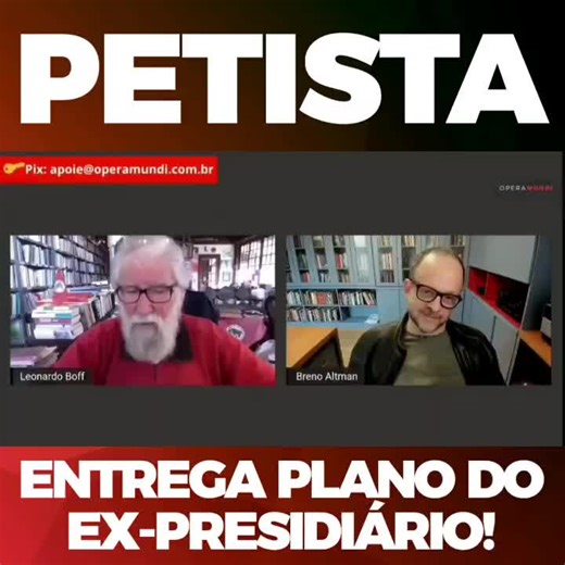 143K views · 12K reactions | Fala mais! Leonardo Boff: "Lula fará um discurso político conciliatório, porém, se eleito, fará um governo radical" | Carla Zambelli | Facebook