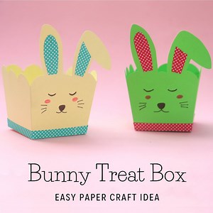 13K views · 1.5K reactions | Cute bunny treat box DIY craft tutorial...