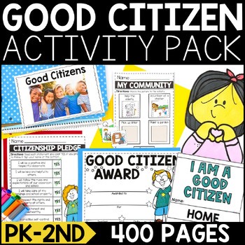 Being a Good Citizen, Citizenship Pack: Back to School Social Studies Activities