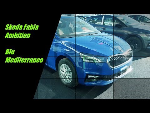 **COM'è DAL VIVO?** Skoda Fabia Ambition colore BLU MEDITERRANEO K4K4 **TROPPO CARINA **