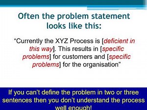 The Problem Statement and the Goal Statement