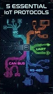 5 essential IoT communication protocols explained! 🔌 #iot #tech #esp32 #arduino #embeddedsystems