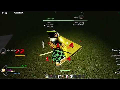 Project Slayer Revamped Thunder Breathing 57 Hits 900+ Damage Combo