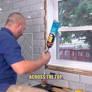 23K views · 264 reactions | How to Apply Window Trim Over Tile | DIY Windows | Home RenoVision DIY | Facebook