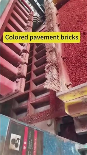 Colored pavement bricks