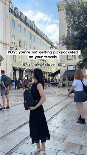 1 convertible backpack to sling bag so you can enjoy the trip instead of focusing on security 🎒