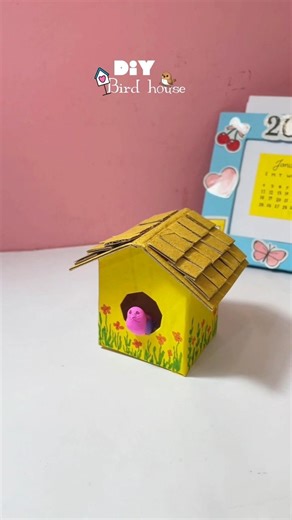 Diy bird house🕊️ #shorts #craft #viralshorts #handmade
