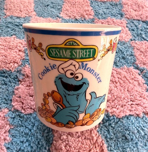 Vintage Rare Sesame Street Cookie Monster Mug - Etsy Australia