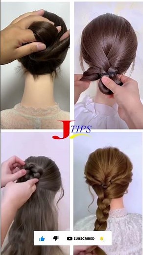 Beautiful Classic Bun with Hair Accessories ✨ Step-by-Step✨😍#hairstyle #hairtutorial #hairstyles#fyp