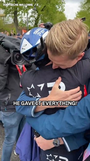 Total exhaustion after a brutal day at #FlecheWallonne! | NBC Sports Cycling