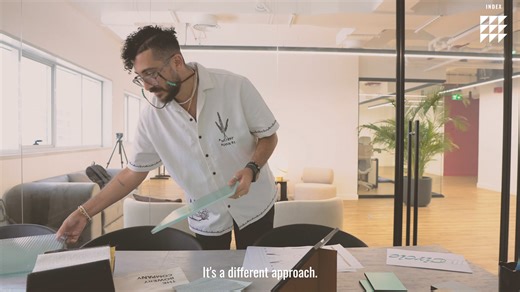 Inspired by an amphitheatre, the INDEX Design Talks stage design by...