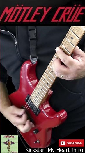 Motley Crue - Kickstart My Heart - Intro #guitarcover