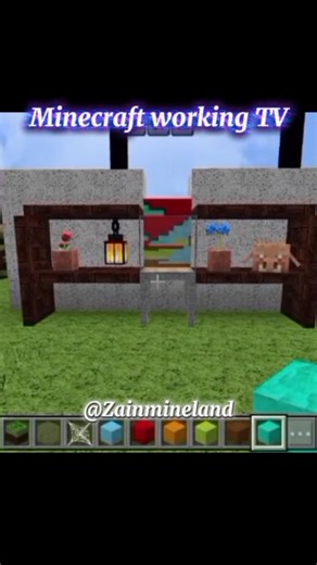 Minecraft working TV.